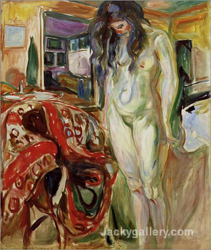 Modell am Korbstuhl I by Edvard Munch paintings reproduction